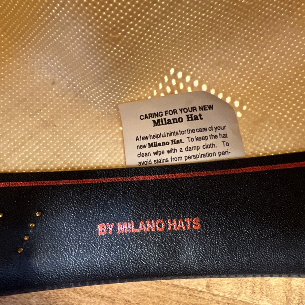 Men's Justin 6X Straw Western Cowboy Hat by Milano Hat Company 7 1/4 - Picture 16 of 16